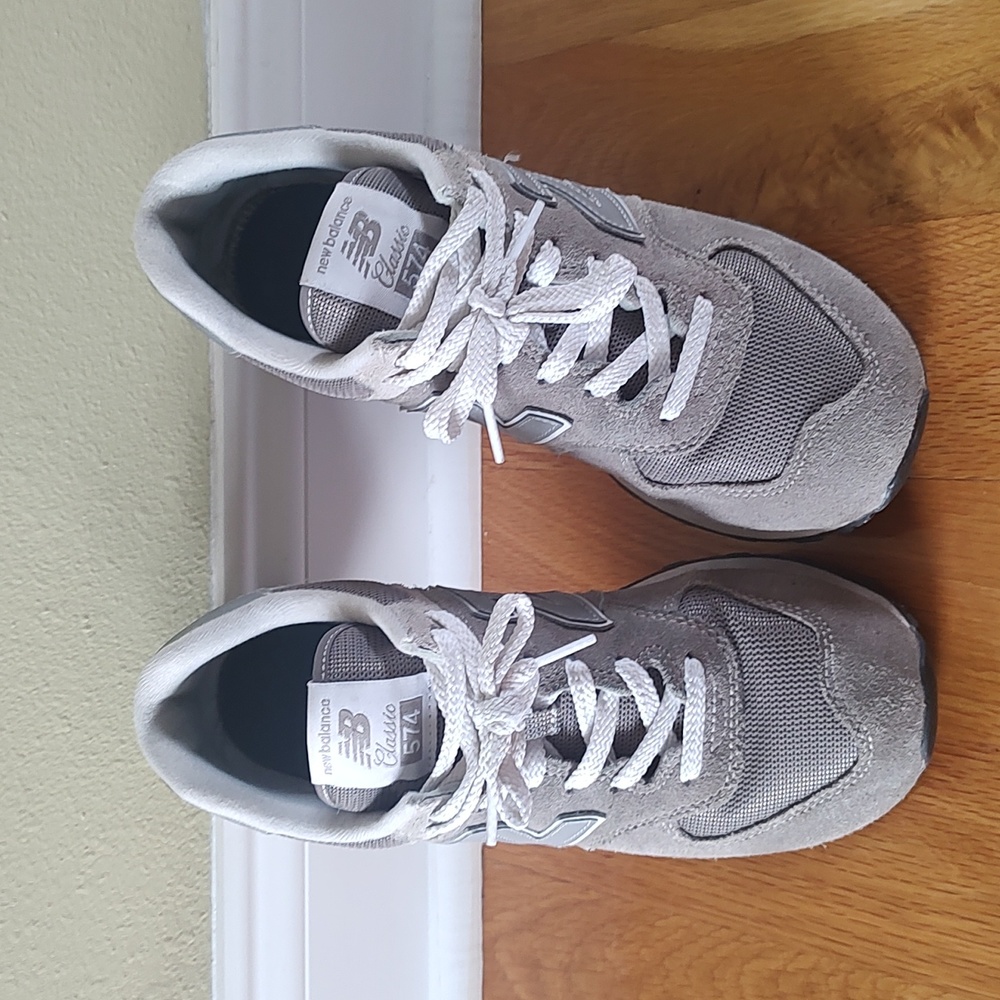 Grey New Balance Classic 574 Sneakers 8.5